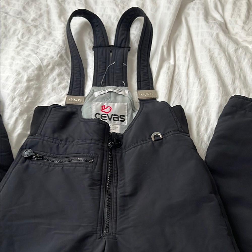 Cevas Black Ski Bib Overalls